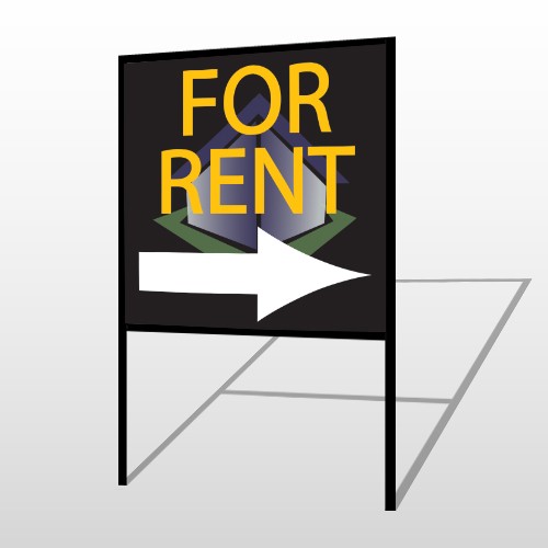 For Rent Corner 703 H-Frame Sign