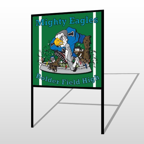 Green 50 H Frame Sign