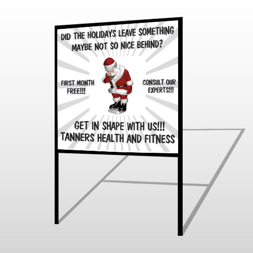 Health Santa 402 H Frame Sign