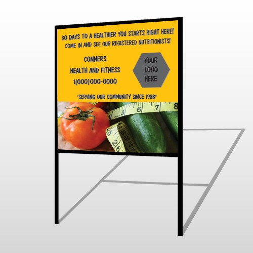 Healthy Tomato 404 H Frame Sign
