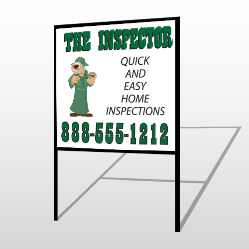 Inspector 361 H-Frame Sign