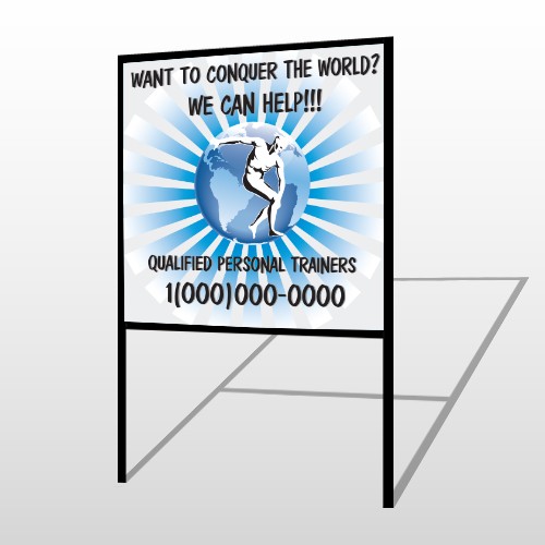 Man On Earth 406 H Frame Sign