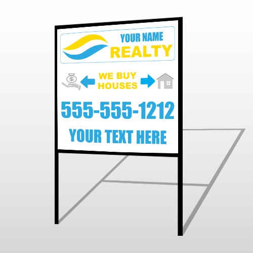 Money Bag And Home 659 H-Frame Sign