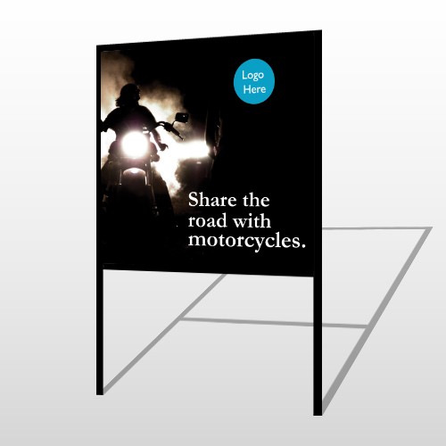 Motorcycle 106 H-Frame Sign