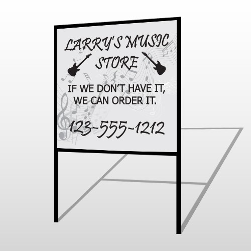 Music 371 H-Frame Sign