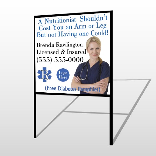 Nutritionist 46 H Frame Sign