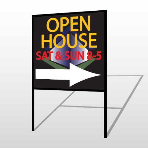 Open Corner 649 H-Frame Sign