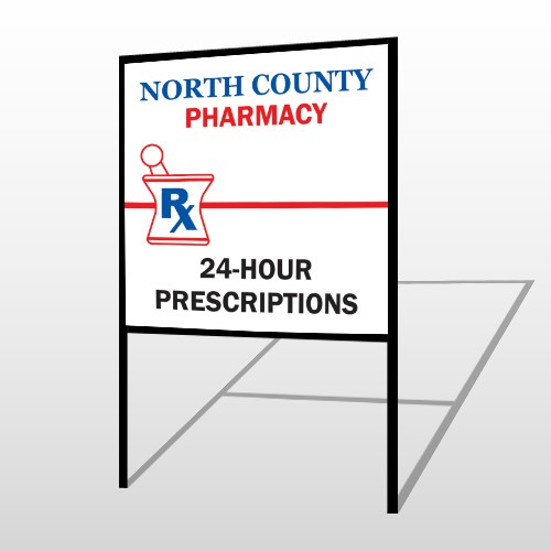 Pharmacy 101 H-Frame Sign