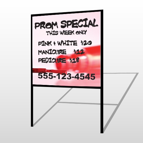 Pink Polish 486 H Frame Sign