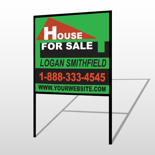 Red Roof House 855 H-Frame Sign