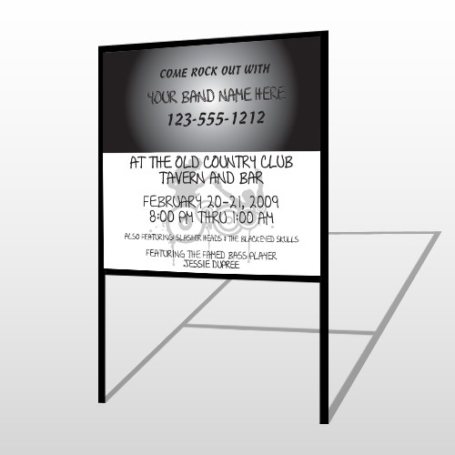 Silhouette Band 366 H-Frame Sign