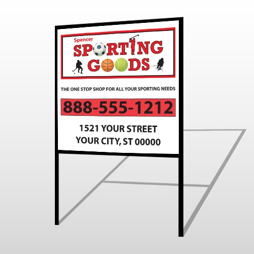 Sporting Goods 528 H Frame Sign