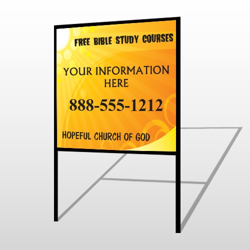 Sun Rays 165 H-Frame Sign