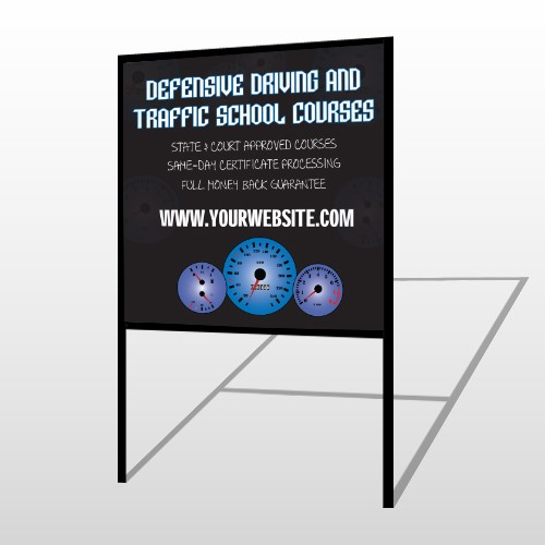 Traffic School 152 H-Frame Sign