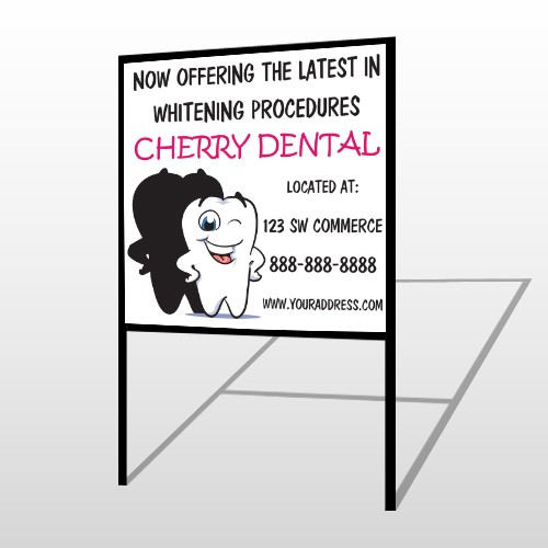 Winking Tooth 501 H Frame Sign