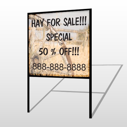 Wood Wheel 413 H-Frame Sign