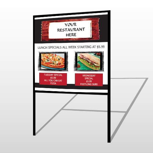 Restaurant Specials 370 H Frame Sign