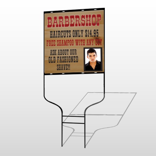 Barbershop Cuts 287 Round Rod Sign