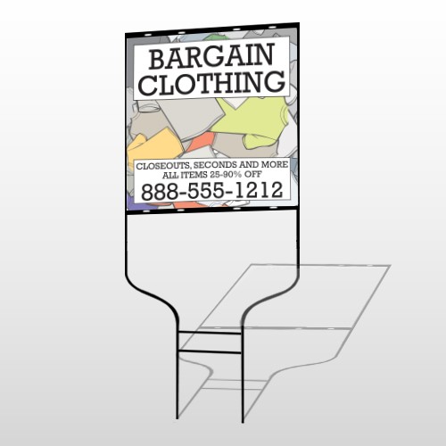 Bargain Bin 532 Round Rod Sign