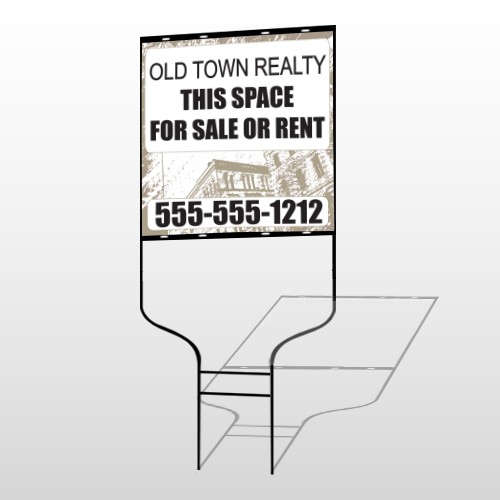 Biege Buildings 657 Round Rod Sign