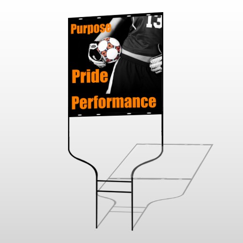 Black 41 Round Rod Sign