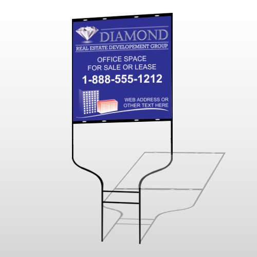 Blue Diamond 656 Round Rod Sign