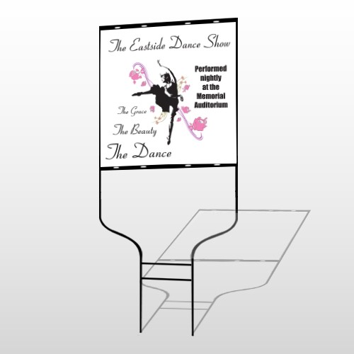 Ballet Dance 517 Round Rod Sign