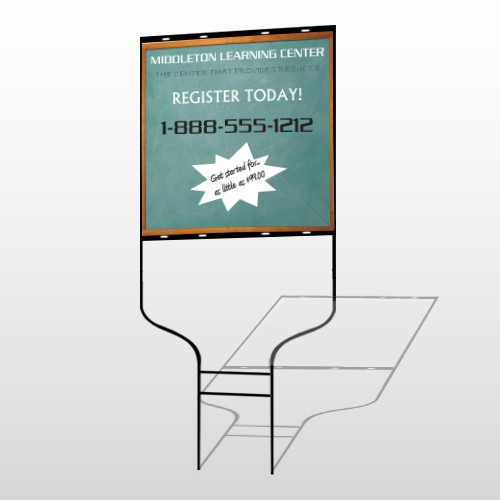 Chalk Board 157 Round Rod Sign