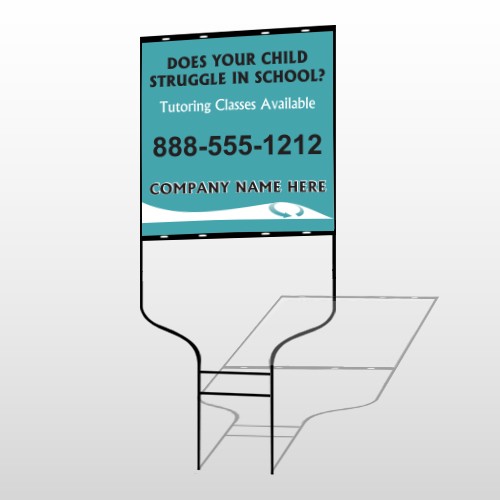 Classy Blue 160 Round Rod Sign
