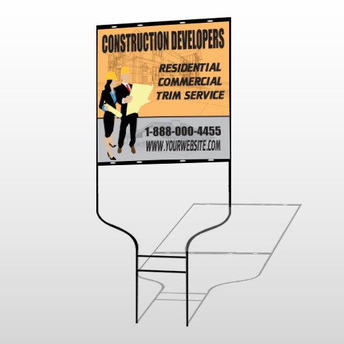 Contractors 645 Round Rod Sign