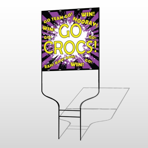 Crocs 42 Round Rod Sign