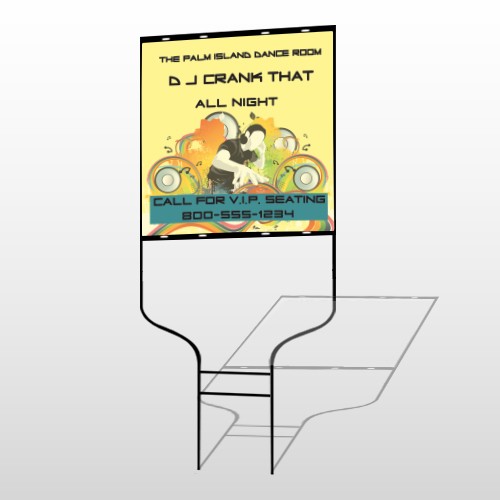 DJ Crank Night 369 Round Rod Sign