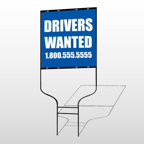 Drivers Wanted 314 Round Rod Sign