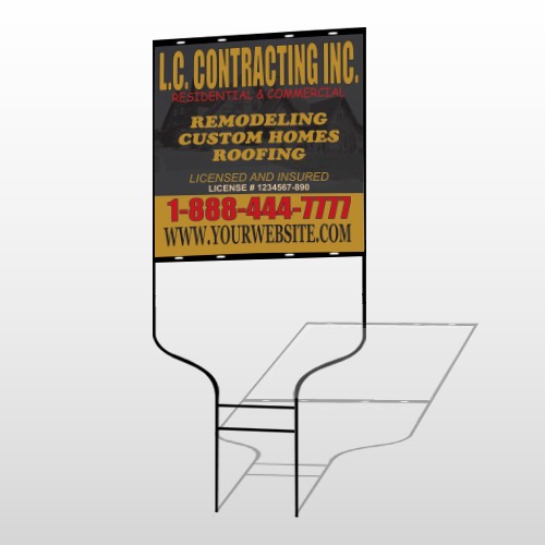 Faded House 500 Round Rod Sign