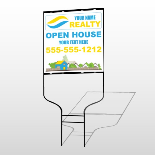 Fence Neighborhood 662 Round Rod Sign 