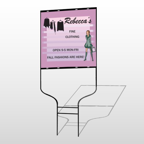 Fine Clothing 531 Round Rod Sign