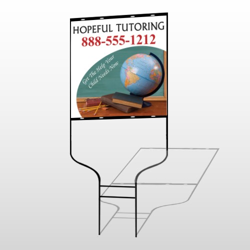 Globe Chalk 158 Round Rod Sign