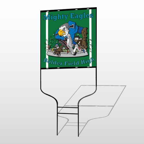 Green 50 Round Rod Sign