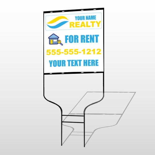 House And Key 661 Round Rod Sign