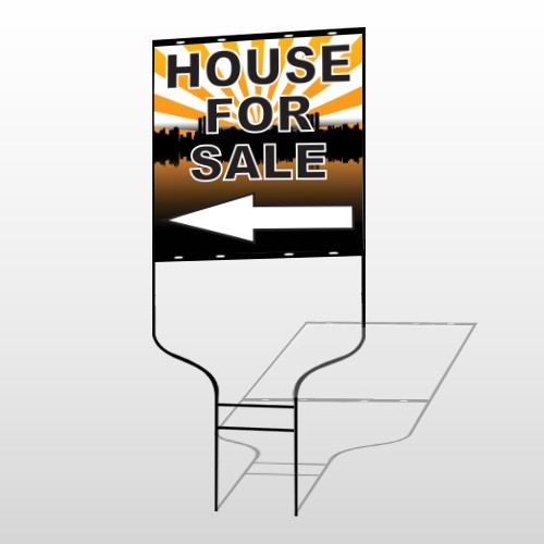House Sale 718 Round Rod Sign