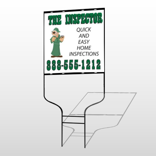 Inspector 361 Round Rod Sign