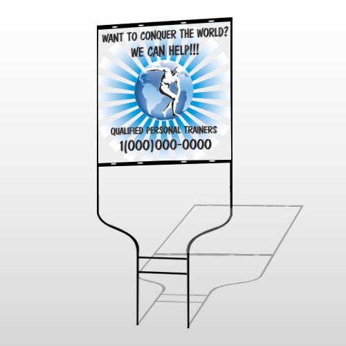 Man On Earth 406 Round Rod Sign