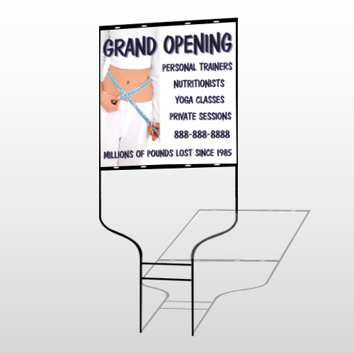 Middriff Measure 405 Round Rod Sign