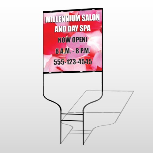 Millennium Spa 493 Round Rod Sign