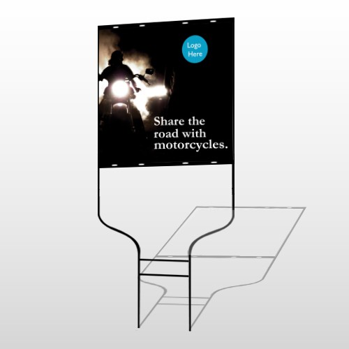 Motorcycle 106 Round Rod Sign