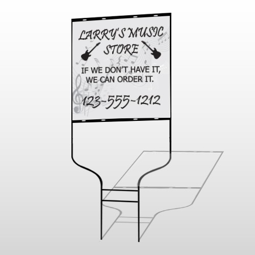 Music 371 Round Rod Sign