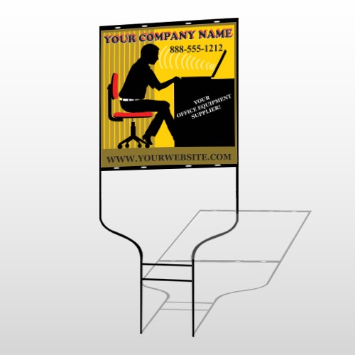 Office 149 Round Rod Sign