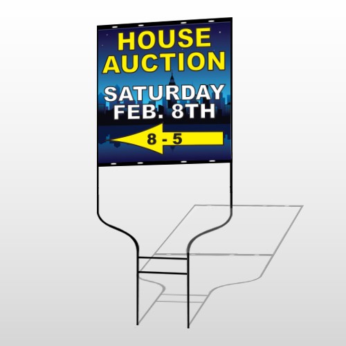 Open House Night City 708 Round Rod Sign