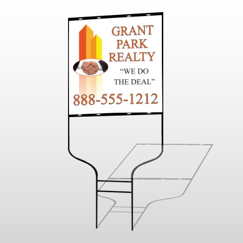 Real Handshake 365 Round Rod Sign