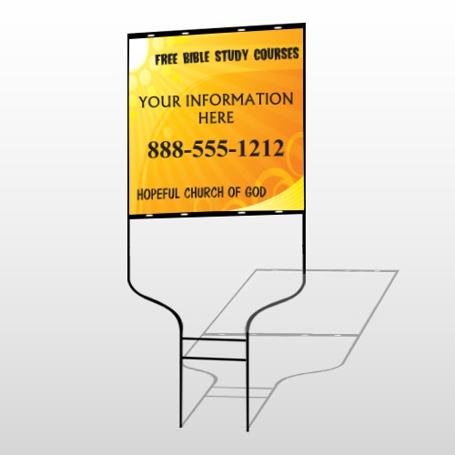 Sun Rays 165 Round Rod Sign